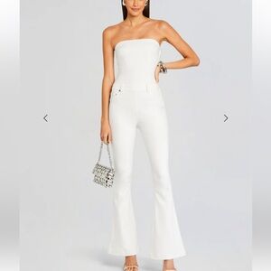 NWT | SER.O.YA Jeanette Strapless Stretch Denim Jumpsuit | Size Small